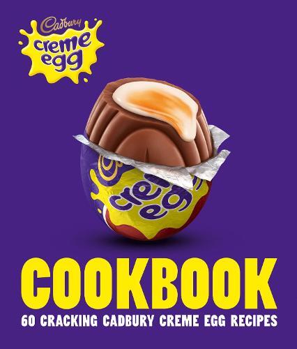 This is the book cover for 'The Cadbury Creme Egg Cookbook' by Cadbury