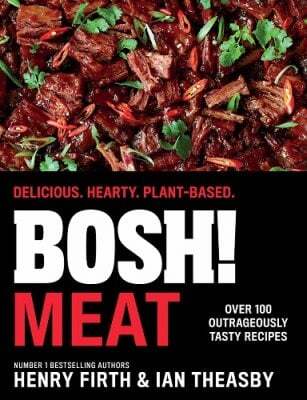 This is the book cover for 'BOSH! Meat' by 