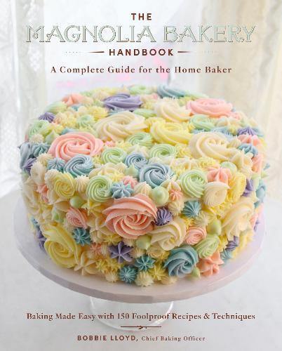 This is the book cover for 'The Magnolia Bakery Handbook' by Bobbie Lloyd