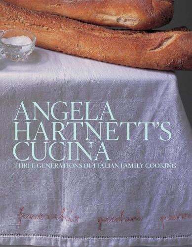 This is the book cover for 'Angela Hartnett's Cucina' by Angela Hartnett