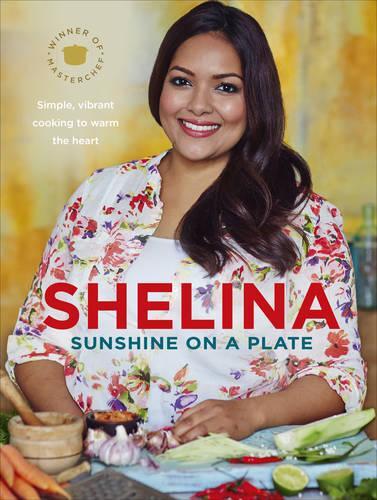 This is the book cover for 'Sunshine on a Plate' by Shelina Permalloo