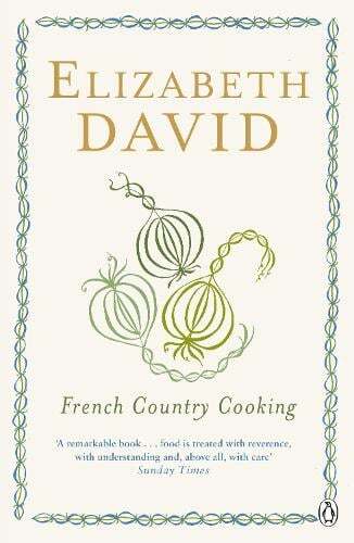 This is the book cover for 'French Country Cooking' by Elizabeth David