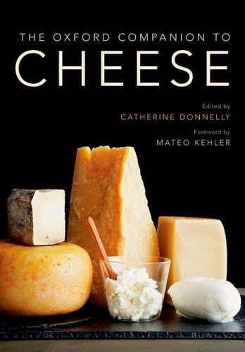 This is the book cover for 'The Oxford Companion to Cheese' by Dr. Catherine Donnelly