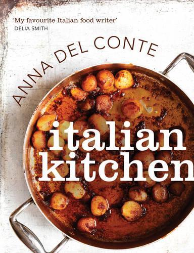 This is the book cover for 'Italian Kitchen' by Anna Del Conte