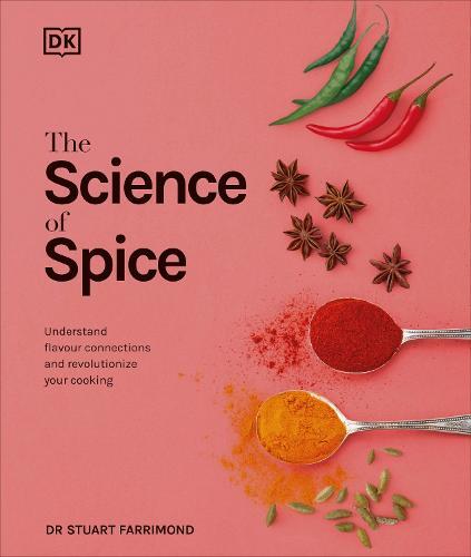 This is the book cover for 'The Science of Spice' by Dr. Stuart Farrimond