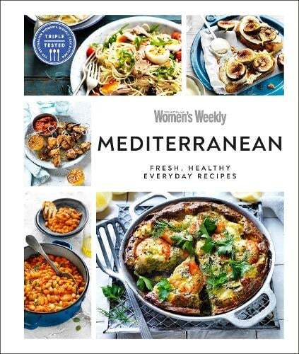 This is the book cover for 'Australian Women's Weekly Mediterranean' by AUSTRALIAN WOMEN'S WEEKLY