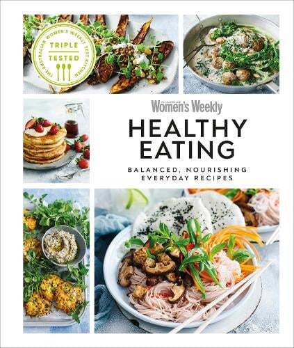 This is the book cover for 'Australian Women's Weekly Healthy Eating' by DK