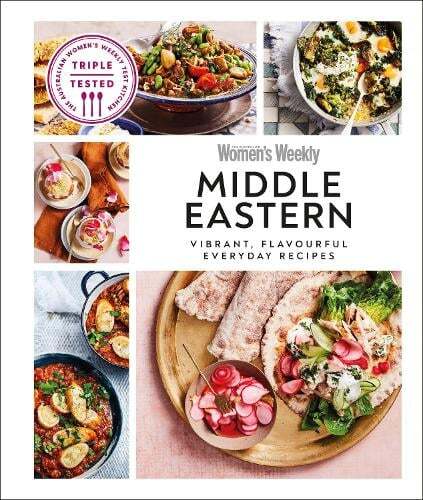 This is the book cover for 'Australian Women's Weekly Middle Eastern' by DK