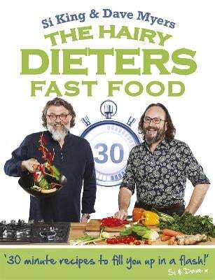 This is the book cover for 'The Hairy Dieters: Fast Food' by Hairy Bikers