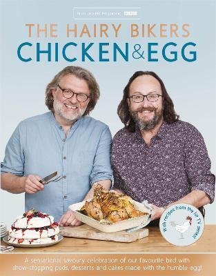 This is the book cover for 'The Hairy Bikers' Chicken & Egg' by Hairy Bikers