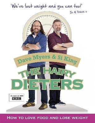 This is the book cover for 'The Hairy Dieters' by Hairy Bikers