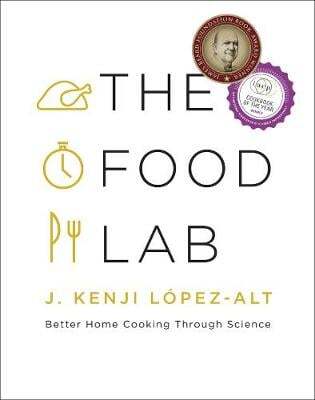 This is the book cover for 'The Food Lab' by J. Kenji López-Alt