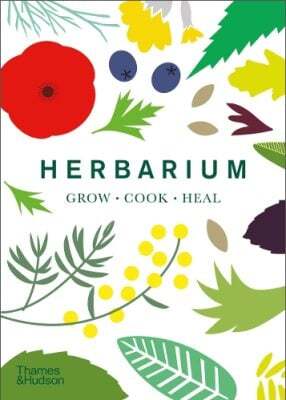 This is the book cover for 'Herbarium' by Caz Hildebrand