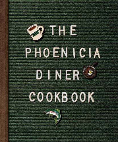 This is the book cover for 'Phoenicia Diner Cookbook' by Mike Cioffi