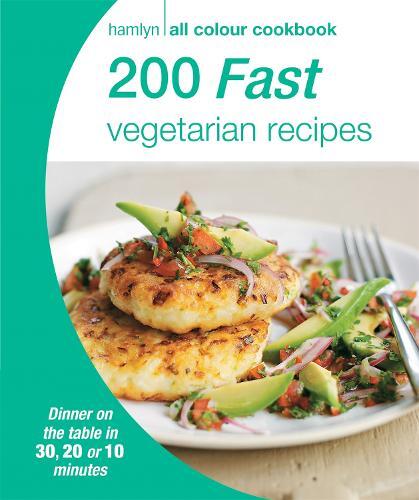 This is the book cover for 'Hamlyn All Colour Cookery: 200 Fast Vegetarian Recipes' by Hamlyn