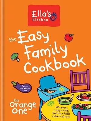 This is the book cover for 'Ella's Kitchen: The Easy Family Cookbook' by Ella's Kitchen