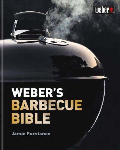 This is the book cover for 'Weber's Barbecue Bible' by Jamie Purviance