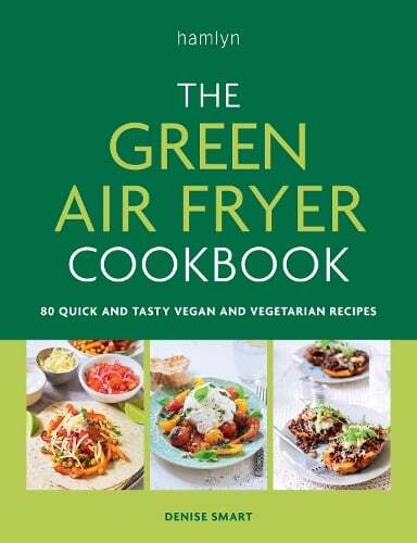 This is the book cover for 'The Green Air Fryer Cookbook' by Denise Smart