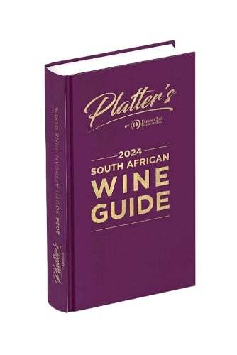 This is the book cover for 'Platters South African Wine Guide 2024' by Philip van Zyl