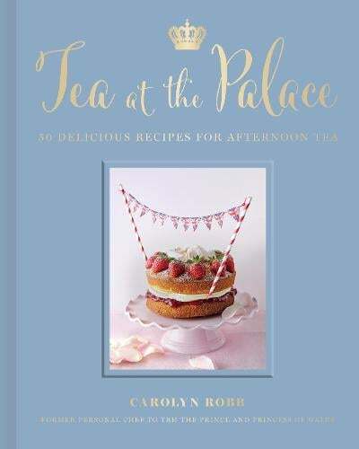 This is the book cover for 'Tea at the Palace' by Carolyn Robb