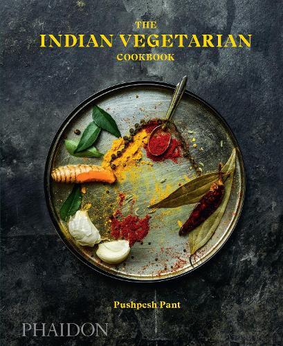 This is the book cover for 'The Indian Vegetarian Cookbook' by Pushpesh Pant