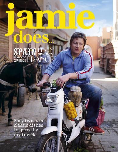 This is the book cover for 'Jamie Does' by Jamie Oliver