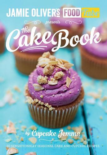 This is the book cover for 'Jamie's Food Tube: The Cake Book' by Cupcake Jemma