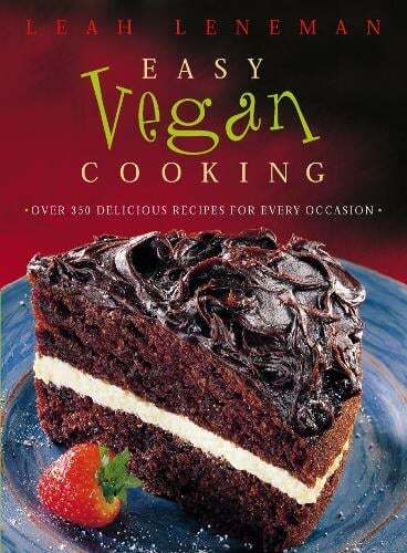 This is the book cover for 'Easy Vegan Cooking' by Leah Leneman