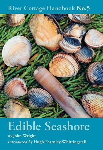 This is the book cover for 'Edible Seashore' by John Wright