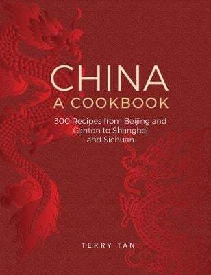 This is the book cover for 'China: a cookbook' by Terry Tan