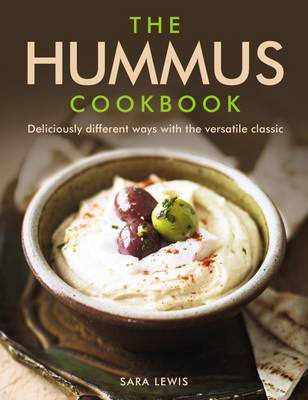 This is the book cover for 'Hummus Cookbook' by Lewis Sara