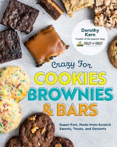 This is the book cover for 'Crazy for Cookies, Brownies, and Bars' by Dorothy Kern