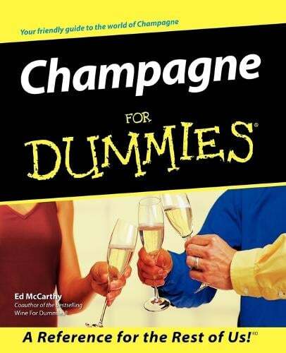 This is the book cover for 'Champagne For Dummies' by Ed McCarthy