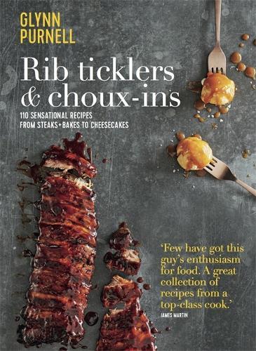 This is the book cover for 'Rib Ticklers and Choux-ins' by Glynn Purnell