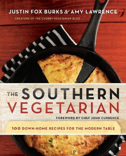 This is the book cover for 'The Southern Vegetarian Cookbook' by Justin Fox Burks