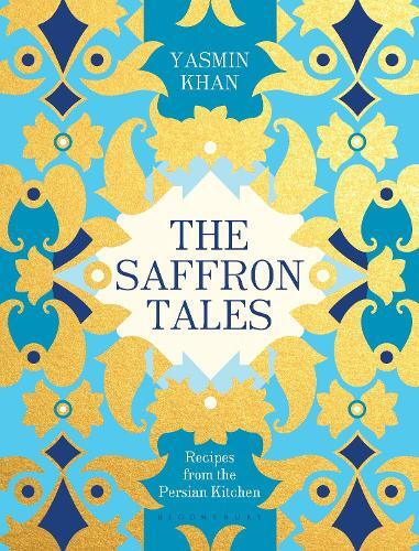 This is the book cover for 'The Saffron Tales' by Yasmin Khan