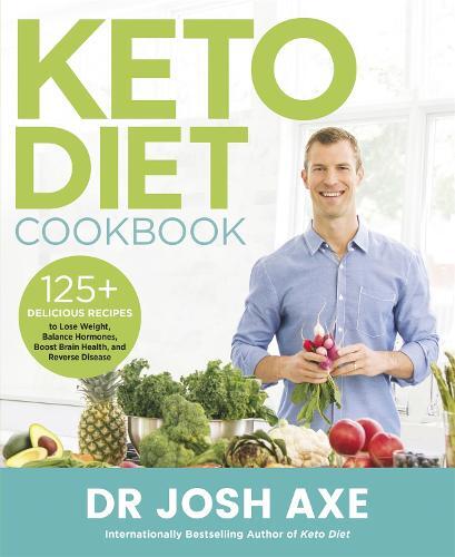 This is the book cover for 'Keto Diet Cookbook' by Dr Josh Axe