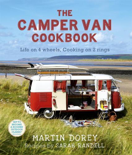 This is the book cover for 'The Camper Van Cookbook' by Martin Dorey