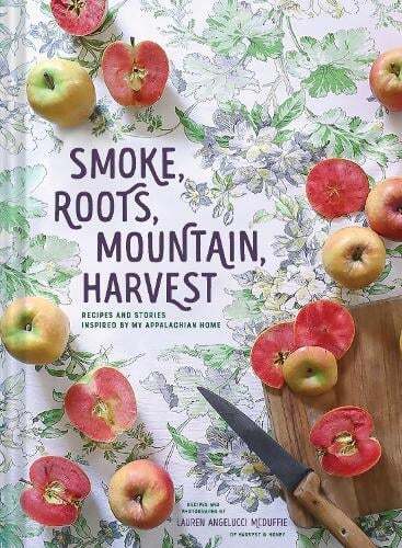 This is the book cover for 'Smoke, Roots, Mountain, Harvest' by Lauren McDuffie