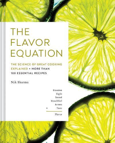 This is the book cover for 'The Flavor Equation' by Nik Sharma