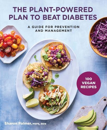 This is the book cover for 'The Plant-Powered Plan to Beat Diabetes' by Sharon Palmer