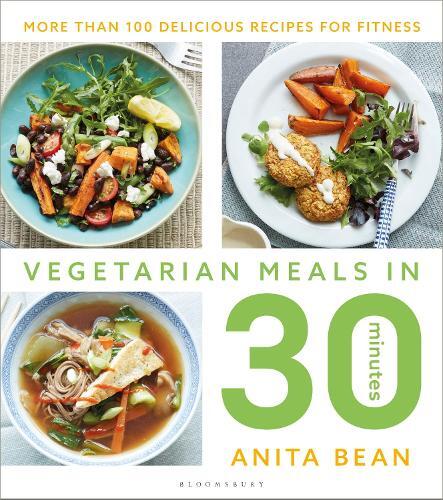 This is the book cover for 'Vegetarian Meals in 30 Minutes' by Anita Bean