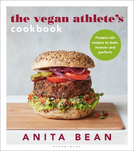 This is the book cover for 'The Vegan Athlete's Cookbook' by Anita Bean