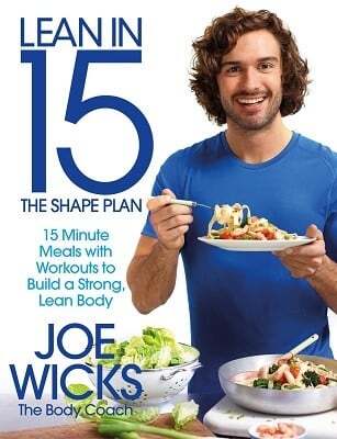 This is the book cover for 'Lean in 15 - The Shape Plan' by Joe Wicks