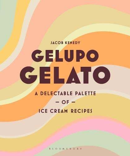 This is the book cover for 'Gelupo Gelato' by Jacob Kenedy