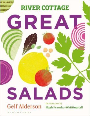 This is the book cover for 'River Cottage Great Salads' by Gelf Alderson