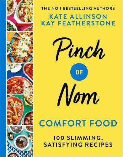 This is the book cover for 'Pinch of Nom Comfort Food' by Kay Allinson