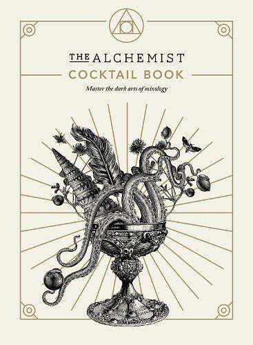 This is the book cover for 'The Alchemist Cocktail Book' by The Alchemist