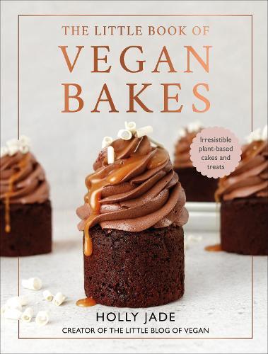 This is the book cover for 'The Little Book of Vegan Bakes' by Holly Jade