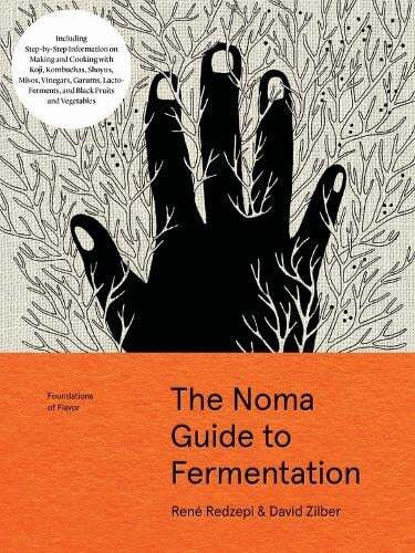 This is the book cover for 'The Noma Guide to Fermentation' by David Zilber